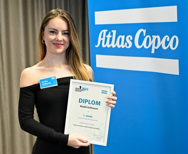4 Natálie Gríllusová vítězka Cena Atlas Copco Services 2022